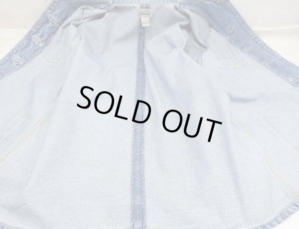 画像9: 90s SOSTANZA WORK WEAR CHINA DESIGN DENIM CHORE JACKET COVERALL (9)