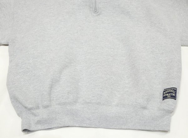 画像6: 90s RUSSELL ATHLETIC BLANK HALF ZIP SWEAT (6)