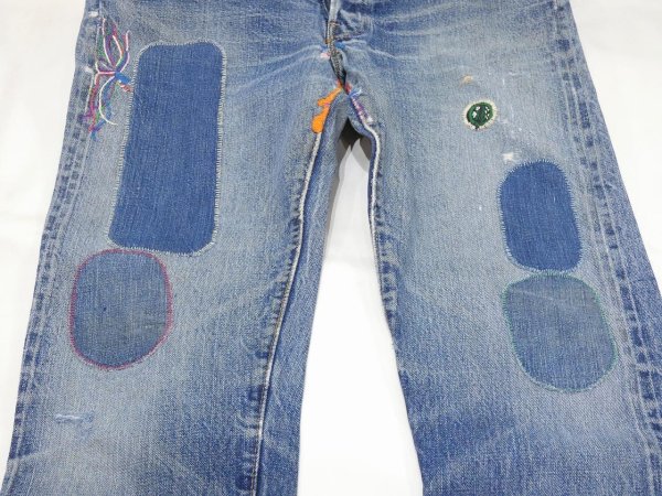 画像8: 70s LEVI'S 501 BIG E HIPPIE STYLE DENIM PANTS (8)