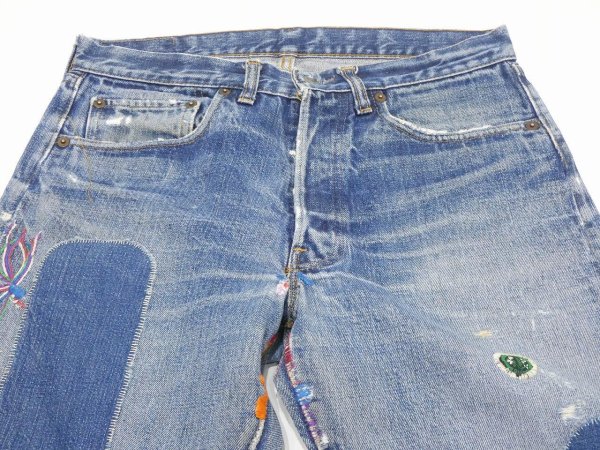 画像4: 70s LEVI'S 501 BIG E HIPPIE STYLE DENIM PANTS (4)