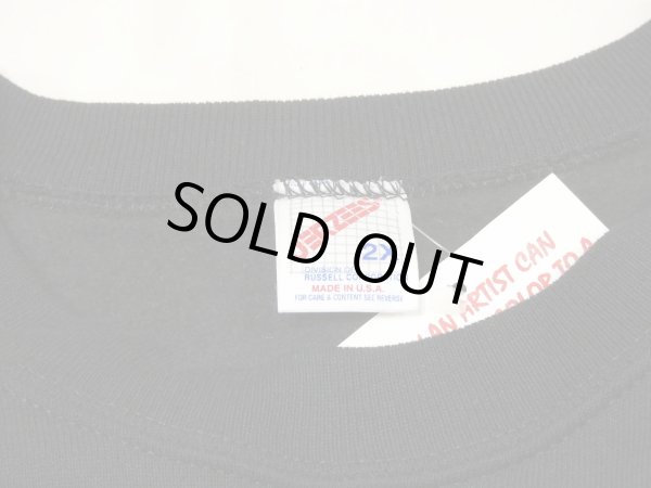 画像3: 90s JERZEES BLACK BLANK SWEAT MADE IN USA DEAD STOCK NOS (3)