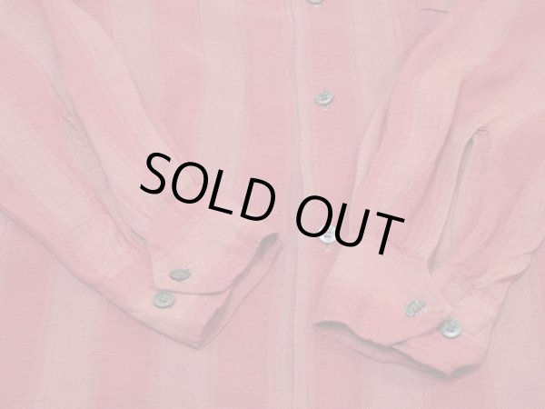 画像9: 60s B.V.D OMBRE GRADATION RAYON SHIRT  (9)