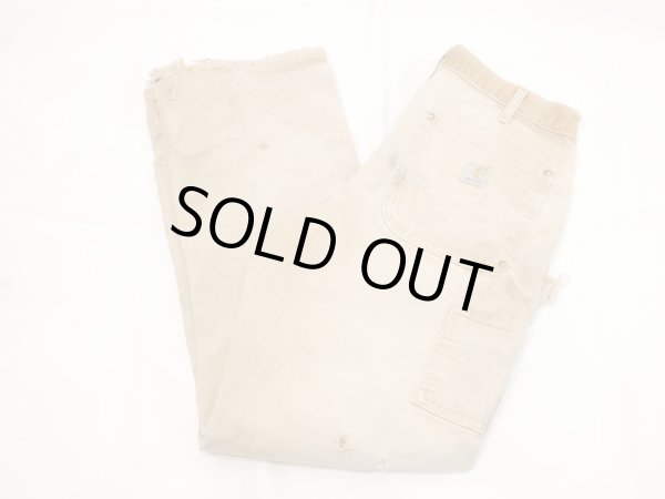 画像3: 10s Carhartt DOUBLE KNEE DUCK PAINTER WORK PANTS MADE IN USA DISTRESSED (3)