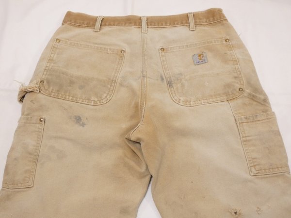 画像12: 10s Carhartt DOUBLE KNEE DUCK PAINTER WORK PANTS MADE IN USA DISTRESSED (12)