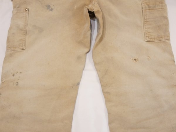 画像14: 10s Carhartt DOUBLE KNEE DUCK PAINTER WORK PANTS MADE IN USA DISTRESSED (14)