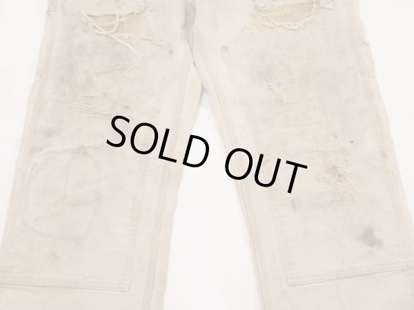 画像10: 10s Carhartt DOUBLE KNEE DUCK PAINTER WORK PANTS MADE IN USA DISTRESSED (10)