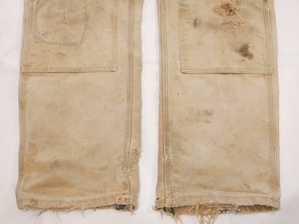 画像11: 10s Carhartt DOUBLE KNEE DUCK PAINTER WORK PANTS MADE IN USA DISTRESSED (11)