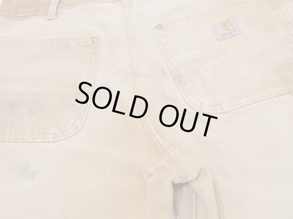 画像13: 10s Carhartt DOUBLE KNEE DUCK PAINTER WORK PANTS MADE IN USA DISTRESSED (13)