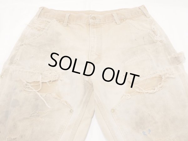 画像6: 10s Carhartt DOUBLE KNEE DUCK PAINTER WORK PANTS MADE IN USA DISTRESSED (6)