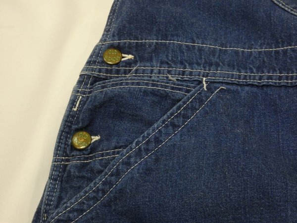 画像8: 〜 50s OLD HICKORY DENIM OVERALL (8)