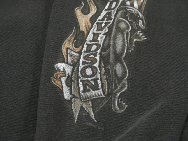 画像9: 00s HARLEY DAVIDSON FULL PRINT LONG SLEEVE L/S T-SHIRT MADE IN USA  (9)