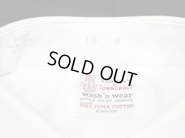 画像3: 60s PENNEY'S TOWNCRAFT WHITE DRESS SHIRT DEAD STOCK (3)