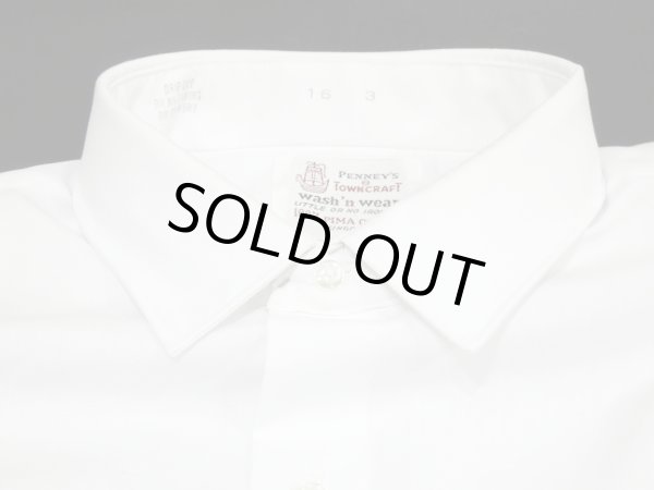 画像4: 60s PENNEY'S TOWNCRAFT WHITE DRESS SHIRT DEAD STOCK (4)