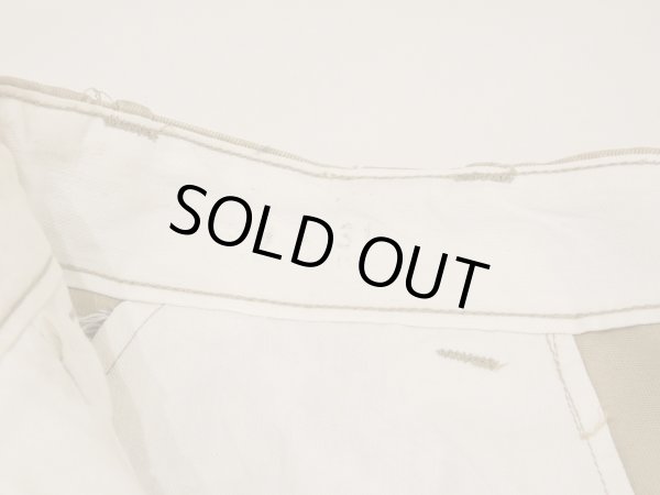 画像6: 40s 50s US ARMY M-45 COTTON KHAKI CHINO TROUSERS PANTS (2) (6)