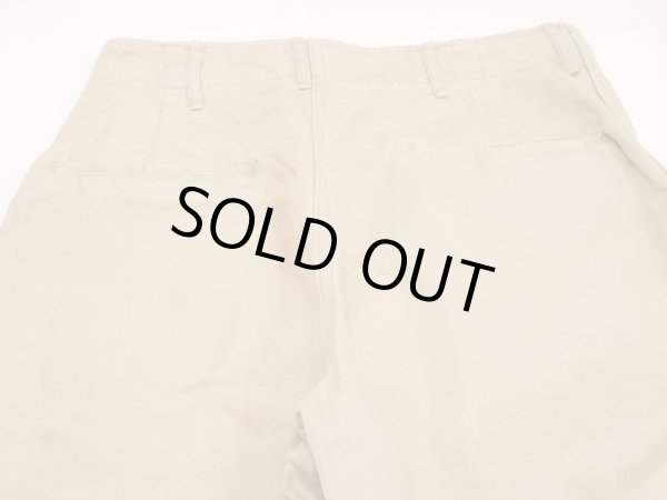 画像12: 40s 50s US ARMY M-45 COTTON KHAKI CHINO TROUSERS PANTS (2) (12)