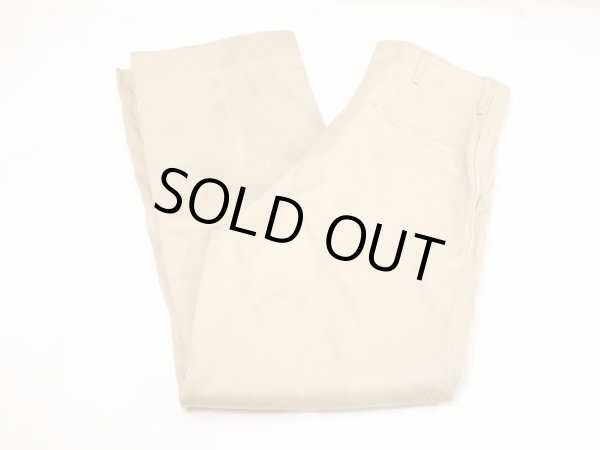 画像3: 40s 50s US ARMY M-45 COTTON KHAKI CHINO TROUSERS PANTS (2) (3)