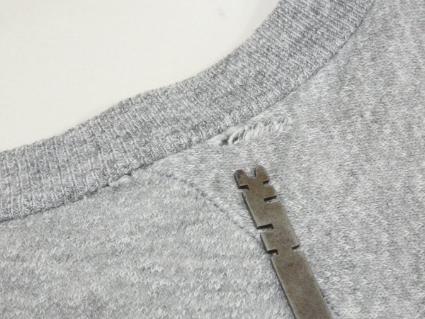 画像9: 60s UNKNOWN ALL COTTON BLANK OLD SWEAT (9)