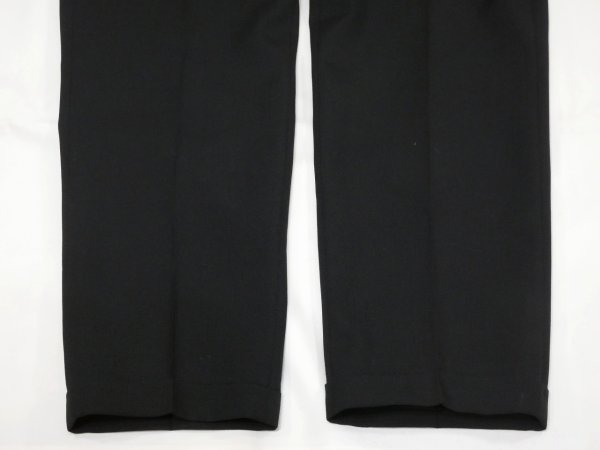 画像8: 70s UNKNOWN BLACK TAPARED SLACKS (8)