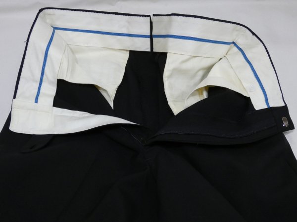 画像7: 70s UNKNOWN BLACK TAPARED SLACKS (7)