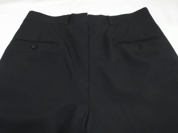 画像9: 70s UNKNOWN BLACK TAPARED SLACKS (9)