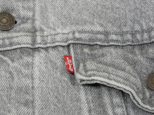 画像6: 80s Levi's 70507-4853 YARN DYED GRAY DENIM JACKET GJ MADE IN USA (6)
