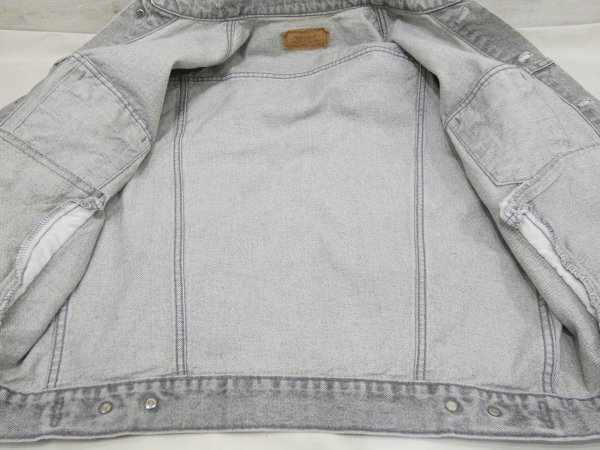 画像11: 80s Levi's 70507-4853 YARN DYED GRAY DENIM JACKET GJ MADE IN USA (11)