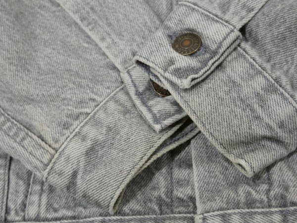 画像10: 80s Levi's 70507-4853 YARN DYED GRAY DENIM JACKET GJ MADE IN USA (10)