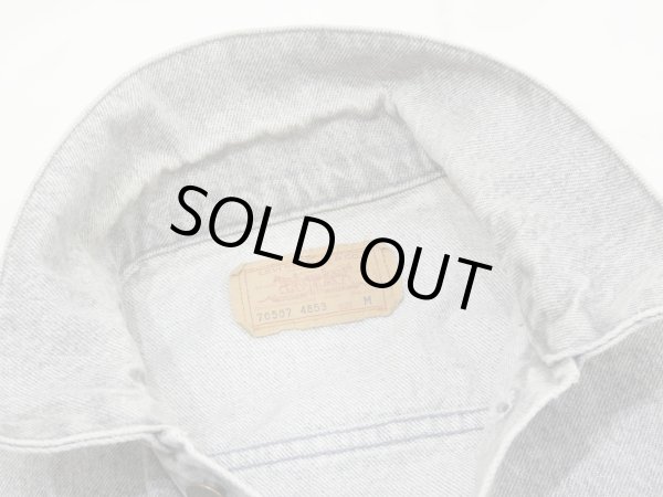 画像5: 80s Levi's 70507-4853 YARN DYED GRAY DENIM JACKET GJ MADE IN USA (5)