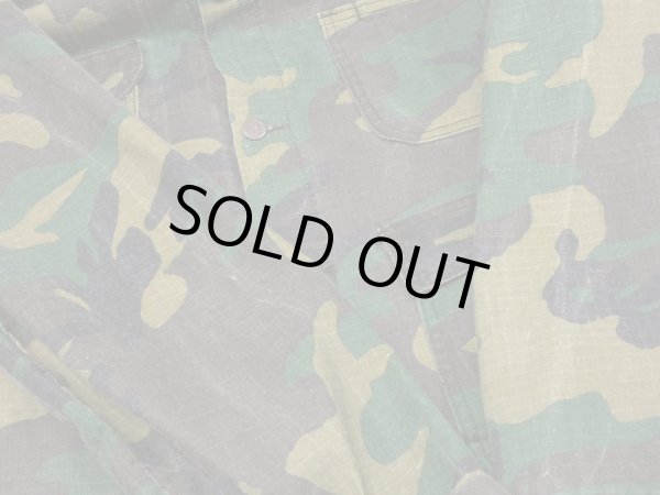 画像11: 70s Key IMPERIAL WOODLAND CAMO HUNTING CHORE JACKET COVERALL (11)