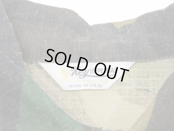 画像3: 70s Key IMPERIAL WOODLAND CAMO HUNTING CHORE JACKET COVERALL (3)