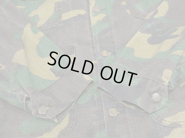 画像10: 70s Key IMPERIAL WOODLAND CAMO HUNTING CHORE JACKET COVERALL (10)