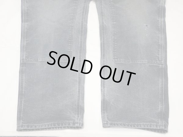 画像9: 10s Carhartt DOUBLE KNEE BLACK DUCK PAINTER WORK PANTS SUPER FADE (9)