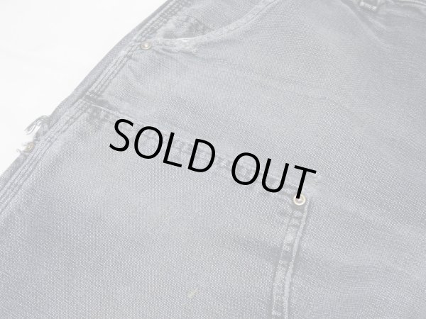 画像7: 10s Carhartt DOUBLE KNEE BLACK DUCK PAINTER WORK PANTS SUPER FADE (7)