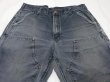 画像4: 10s Carhartt DOUBLE KNEE BLACK DUCK PAINTER WORK PANTS SUPER FADE (4)