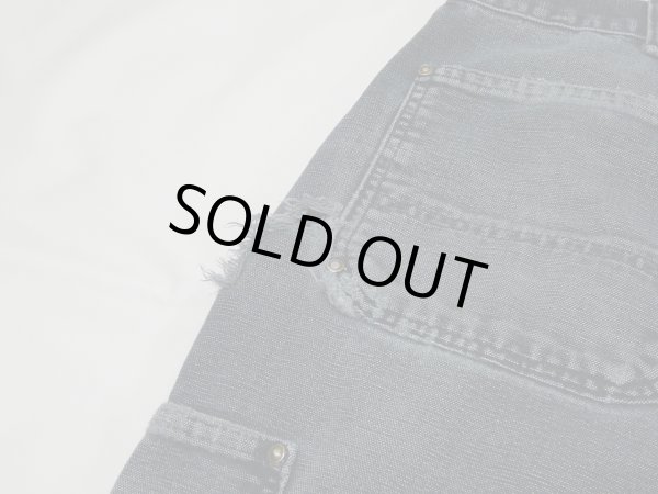 画像14: 10s Carhartt DOUBLE KNEE BLACK DUCK PAINTER WORK PANTS SUPER FADE (14)