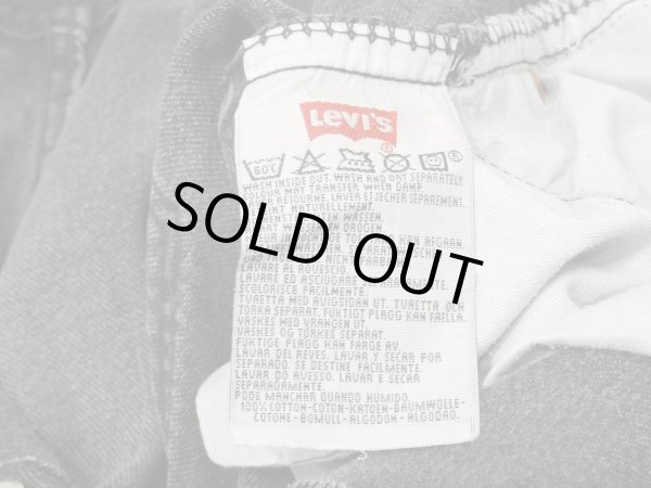 画像7: 90s Levi's 501 SULFUR DYE BLACK DENIM PANTS MADE IN FRANCE (7)