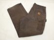 画像3: 10s Carhartt DOUBLE KNEE DUCK PAINTER WORK PANTS DARK BROWN MADE IN USA (3)