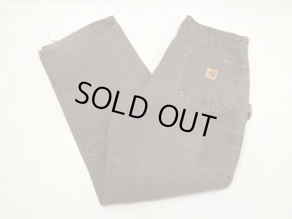 画像3: 10s Carhartt DOUBLE KNEE DUCK PAINTER WORK PANTS DARK BROWN MADE IN USA (3)