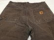 画像10: 10s Carhartt DOUBLE KNEE DUCK PAINTER WORK PANTS DARK BROWN MADE IN USA (10)
