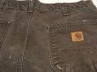 画像11: 10s Carhartt DOUBLE KNEE DUCK PAINTER WORK PANTS DARK BROWN MADE IN USA (11)