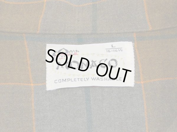 画像3: 60s MONACO GLADATION PLAID RAYON LOOP COLLAR BOX SHIRT (3)