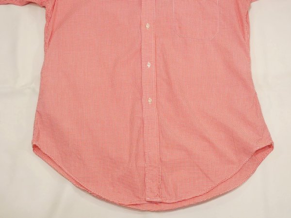 画像9: 〜 70s BROOKS BROTHERS POLO COLLAR GINGHAM CHECK S/S SHIRT (9)