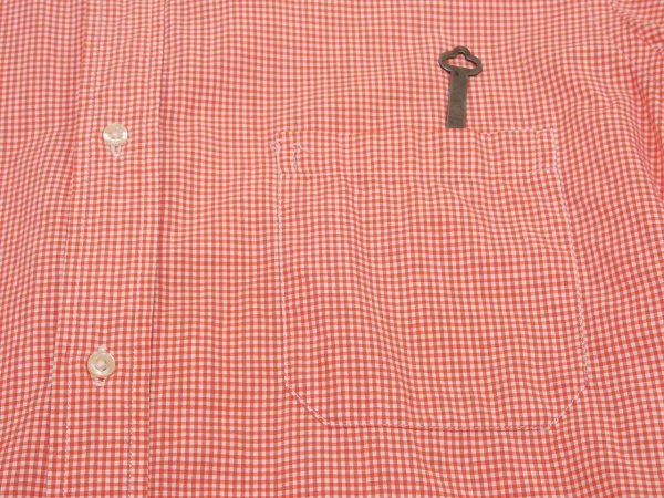 画像7: 〜 70s BROOKS BROTHERS POLO COLLAR GINGHAM CHECK S/S SHIRT (7)