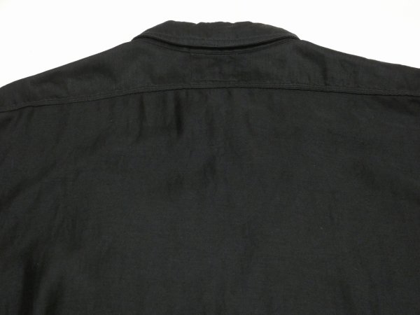 画像12: 〜 30s INVINCIBLE BLACK COTTON SATIN WORK SHIRT (12)