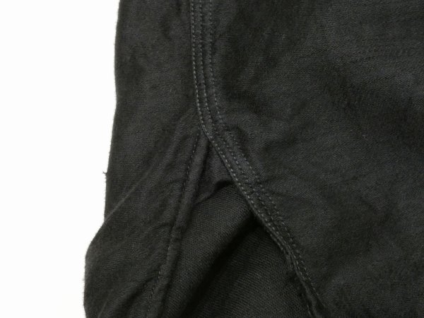 画像8: 〜 30s INVINCIBLE BLACK COTTON SATIN WORK SHIRT (8)