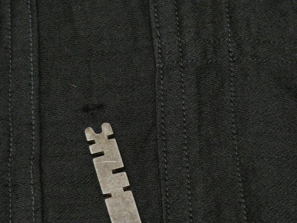 画像6: 〜 30s INVINCIBLE BLACK COTTON SATIN WORK SHIRT (6)