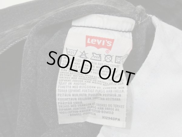 画像6: 90s 00s Levi's 501 SULFUR DYED BLACK DENIM PANTS MADE IN EURO (6)