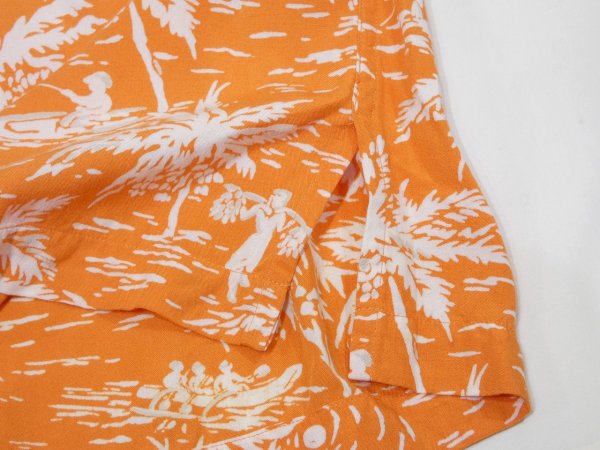 画像10: 90s 00s Polo Ralph Lauren CALDWELL ALLOVER PRINT RAYON OPEN COLLAR S/S SHIRT  (10)