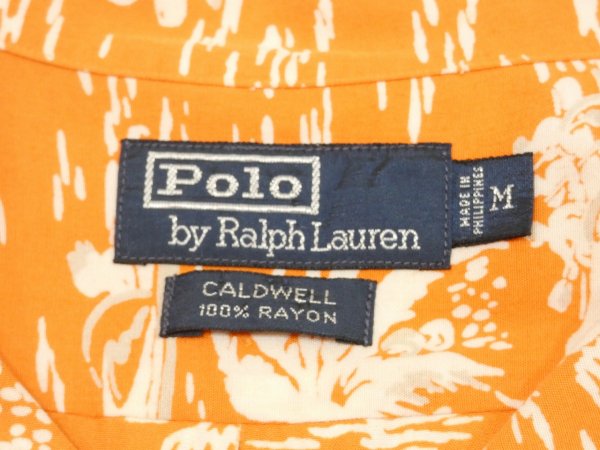 画像3: 90s 00s Polo Ralph Lauren CALDWELL ALLOVER PRINT RAYON OPEN COLLAR S/S SHIRT  (3)