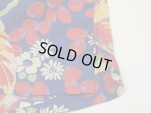 画像8: 90s 00s Polo Ralph Lauren CALDWELL FLOWER PRINT COTTON LOOP COLLAR S/S SHIRT  (8)
